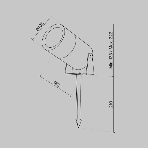 Ландшафтный светильник  Maytoni Outdoor Bern O050FL-L15GF3K