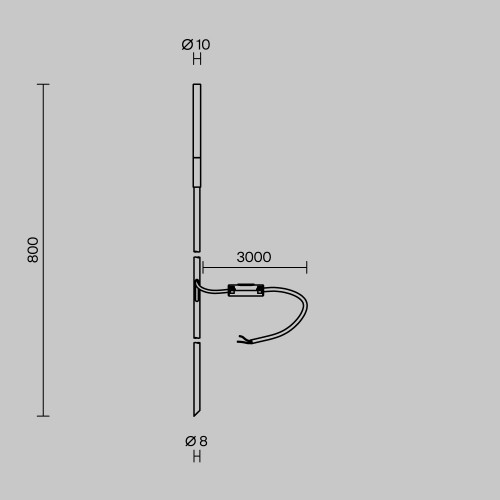 Ландшафтный светильник  Maytoni Outdoor Flare S O524FL-L2PT3K