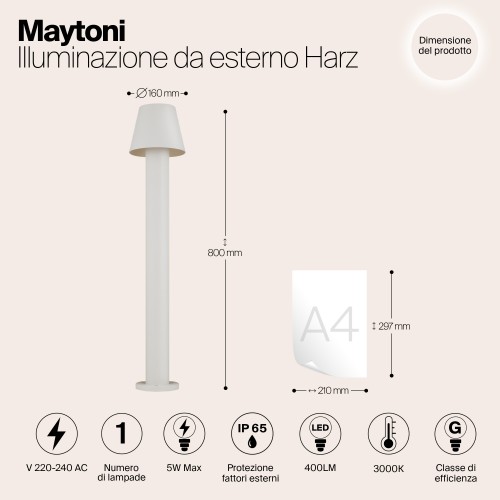 Ландшафтный светильник  Maytoni Outdoor Harz O421FL-L5W