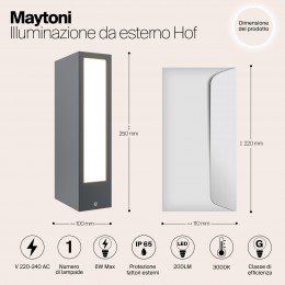 Ландшафтный светильник  Maytoni Outdoor Hof O422FL-L6GF