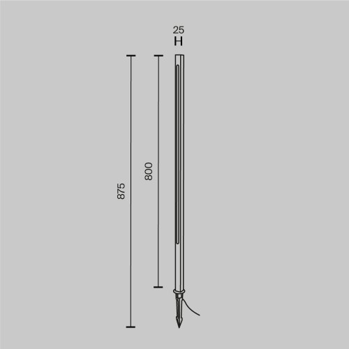 Ландшафтный светильник  Maytoni Outdoor Pole O440FL-L12GF3K
