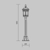 Ландшафтный светильник  Maytoni Outdoor Salamanca O031FL-01BR