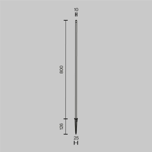 Ландшафтный светильник  Maytoni Outdoor Spear O441FL-L1GF3K1