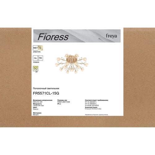 Люстра Freya FR5571CL-15G