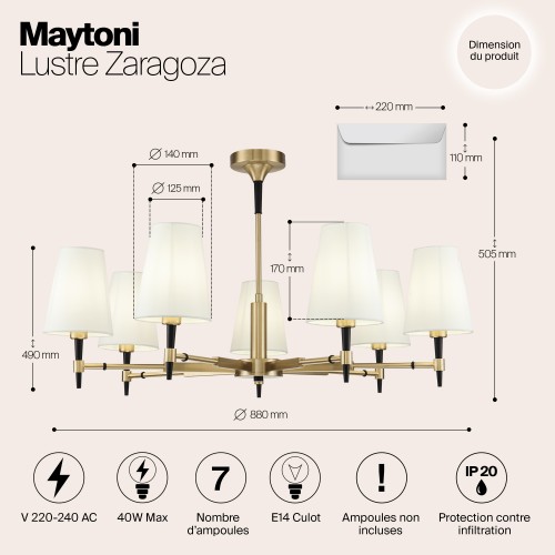 Люстра Maytoni Zaragoza H001CL-07BS