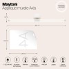Настенный светильник (бра) Maytoni Axis MOD106WL-L16W3K