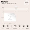 Настенный светильник (бра) Maytoni Axis MOD106WL-L16W3K