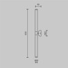 Настенный светильник (бра) Maytoni Axis MOD106WL-L16W3K