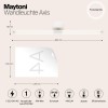 Настенный светильник (бра) Maytoni Axis MOD106WL-L16W3K