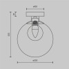 Настенный светильник (бра) Maytoni Basic form MOD521WL-01G3
