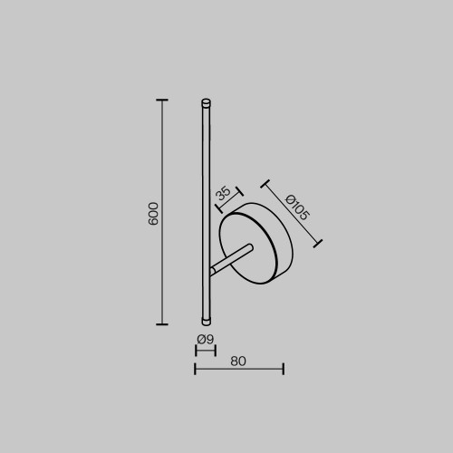 Настенный светильник (бра) Maytoni Elegant C085WL-L7BS2.7K-1