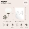 Настенный светильник (бра) Maytoni Erich MOD221-WL-01-N