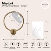 Настенный светильник (бра) Maytoni Lunare MOD327WL-L5BS3K1