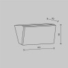 Настенный светильник (бра)  Maytoni Outdoor Brick O436WL-L10GF3K