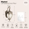 Настенный светильник (бра)  Maytoni Outdoor  Fleur O414WL-01GB