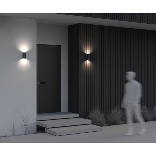 Настенный светильник (бра)  Maytoni Outdoor Slat O044WL-02B