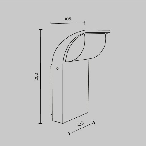 Настенный светильник (бра)  Maytoni Outdoor Stock O446WL-L7GF3K