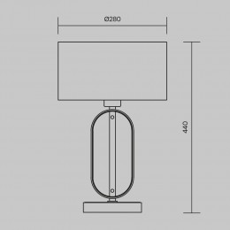 Настольный светильник Maytoni Marmo MOD099TL-01G