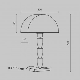 Настольный светильник Maytoni Prima Z034TL-01BZ