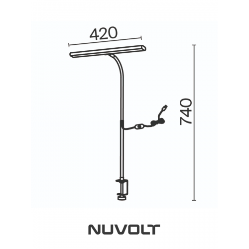 Настольный светильник NUVOLT LTBL-004B