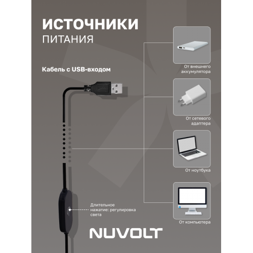 Настольный светильник NUVOLT LTBL-004B