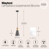 Подвесной светильник Maytoni Bicones P359-PL-140-C