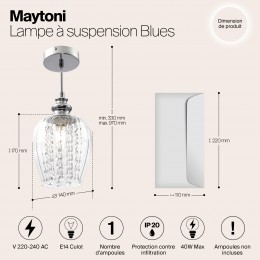 Подвесной светильник Maytoni Blues MOD044-PL-01-N