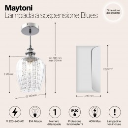 Подвесной светильник Maytoni Blues MOD044-PL-01-N