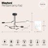 Подвесной светильник Maytoni Fad MOD070PL-L48B3K