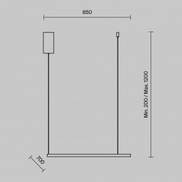 Подвесной светильник Maytoni Glint MOD072PL-L36CH3K