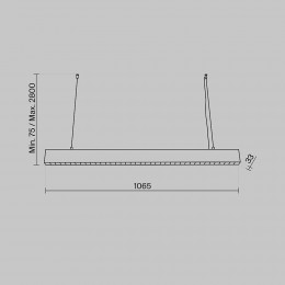 Подвесной светильник Technical P050PL-L40B4K