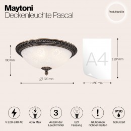 Потолочный светильник Maytoni Pascal C908-CL-03-R