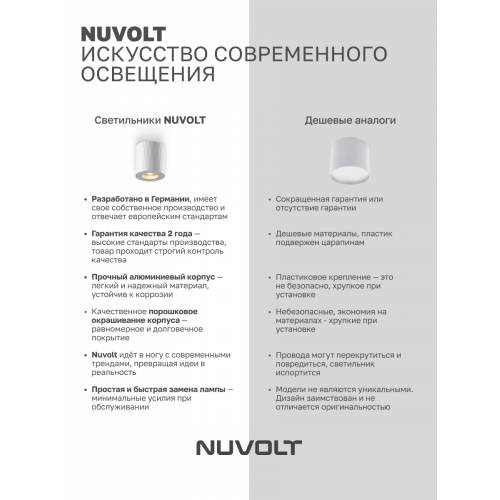 Потолочный светильник NUVOLT LDL-003W