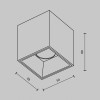Потолочный светильник Technical C064CL-5W4K-SQ-B
