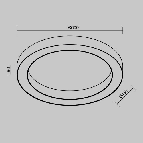 Потолочный светильник Technical C093CL-45W4K-W