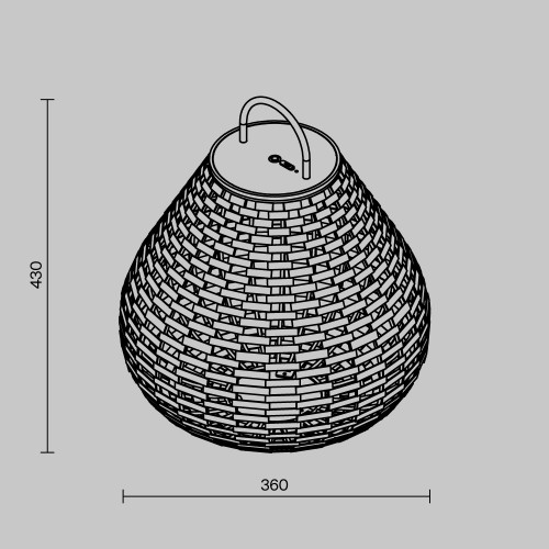 Уличный переносной аккумуляторный светильник  Maytoni Outdoor Plet O530FL-L5B3K