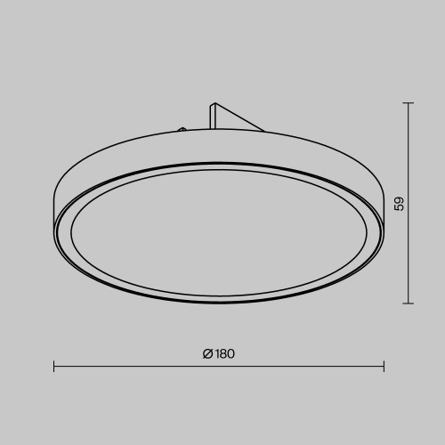 Уличный трековый светильник  Maytoni Outdoor Zon IP O-TR01-1-F-18WB3K