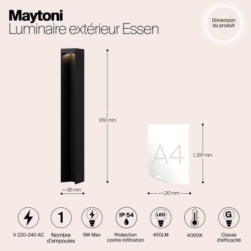 Ландшафтный светильник  Maytoni Outdoor Essen O596FL-L9B4K1