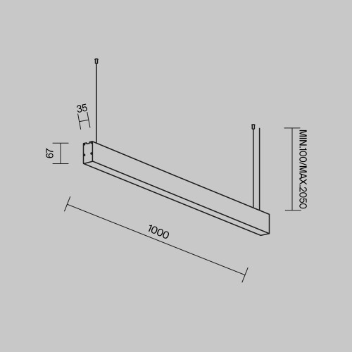 Линейный светильник Technical LL312036