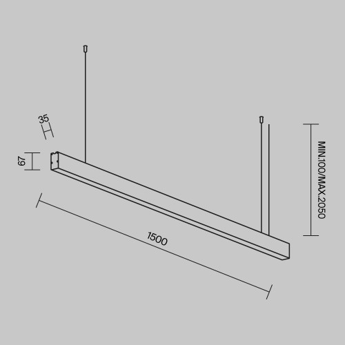 Линейный светильник Technical LL312046