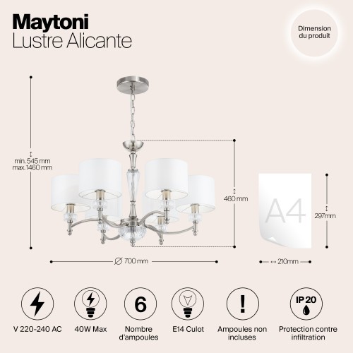 Люстра Maytoni Alicante MOD014CL-06N