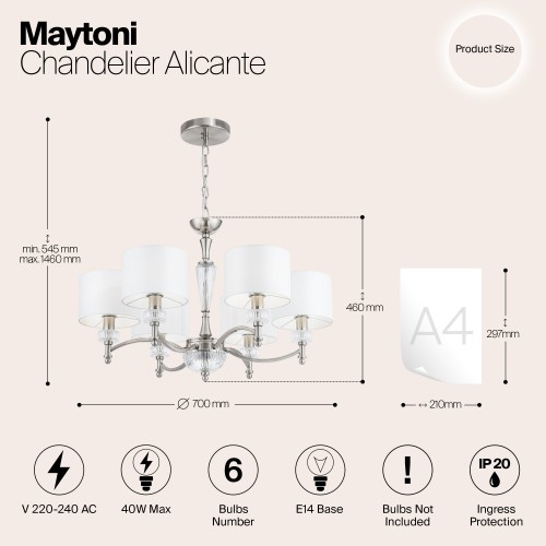 Люстра Maytoni Alicante MOD014CL-06N