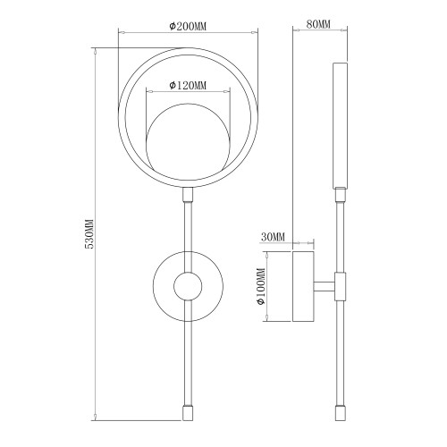 Настенный светильник (бра) Freya FR6110WL-L12GB