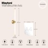 Настенный светильник (бра) Maytoni Axis MOD106WL-L16G3K
