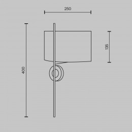 Настенный светильник (бра) Maytoni Glamping MOD437WL-02BG