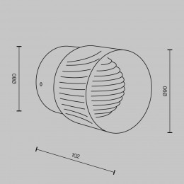 Настенный светильник (бра) Maytoni Sacramento MOD480WL-L6BS3K