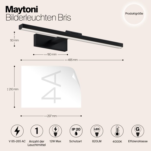 Подсветка Maytoni Bris MIR008WL-L12B4K