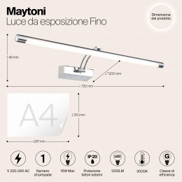 Подсветка Maytoni Fino MIR003WL-L16CH