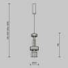 Подвесной светильник Maytoni Level MOD253PL-L18BS3K2