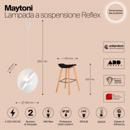 Подвесной светильник Maytoni Reflex MOD154PL-L6W3K